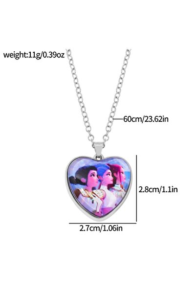 Miniso XL3469 قلادة أنمي KPop Demon Hunter لطيفة للأطفال، مجوهرات عصرية، إكسس...