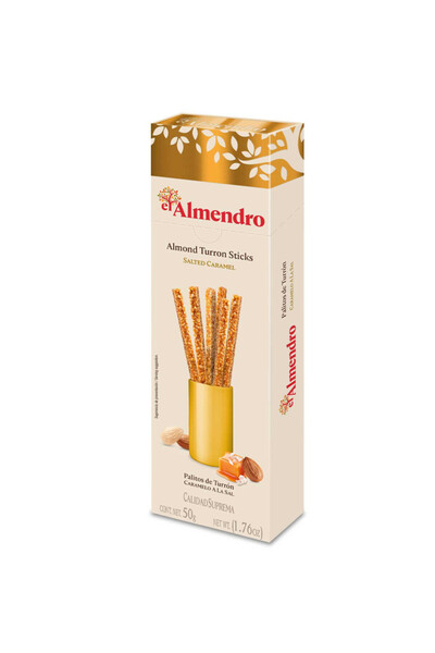 El Almendro TURRON STICKS SALTED CARAMEL (50GMS)