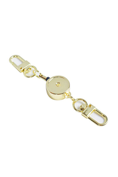Choice Gold B ID Lanyard Key Ring Clip Name Tag Card Pull Chain Reel Badge Ho...
