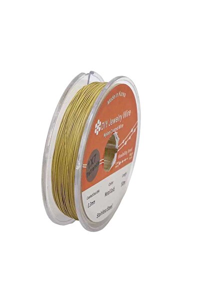 Choice7 Light golden 0.3mm 50m Roll 0.3/0.38mm White Rhodium Golden Steel Wir...