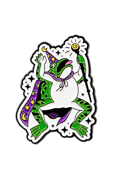 Choice 23 دبوس مينا على شكل ضفدع ساحر مضحك، بروش حيوان كرتوني للمعطف، بروشات ...