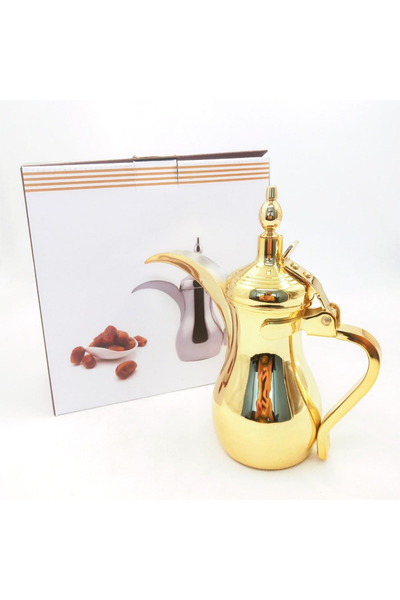 BSMBIOO Stainless steel Arabic coffee pot gold 500ml