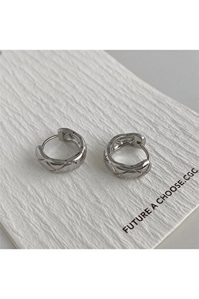 Choice Silver Fashion Charm Cutting Hoop Earrings For Women Fashion Jewelry A...