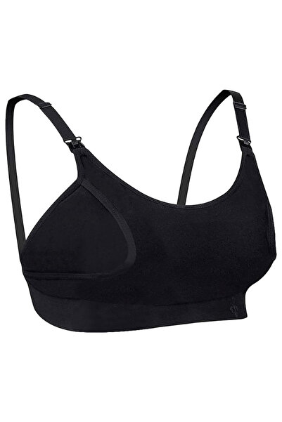 Momcozy - Adjustable Breast-Pumping And Breastfeeding Bra - Black - S