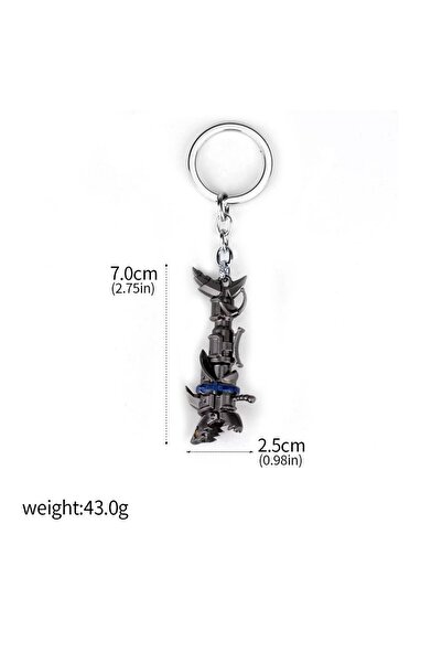 Miniso K00157 Game League of Legends Keychain Bracelet Jinx Enamel Pins Weapo...