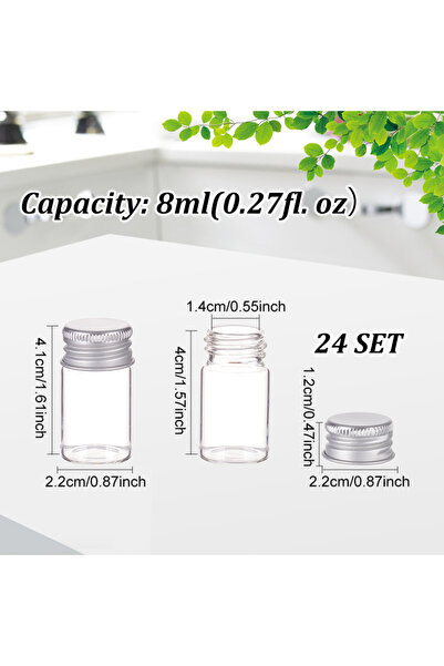 Choice عبوة من 20 قطعة، سعة 10 مل/0.34 أونصة، من الزجاجات الفارغة لمستحضرات ا...