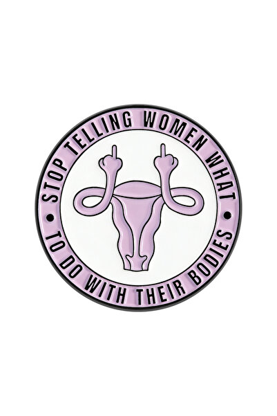 Choice دبابيس مينا على شكل رحم (QHXZ5599) - اقتباسات نسوية - دبابيس طية صدر ا...