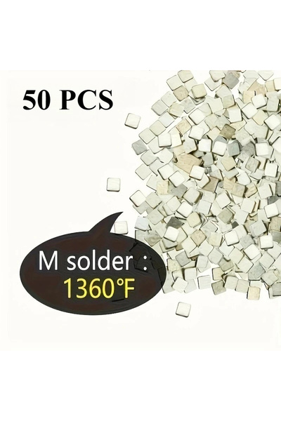Choice10 50 Pcs Medium Silver Solder Sheets 600/700/800°C - High/Med/Low Temp...