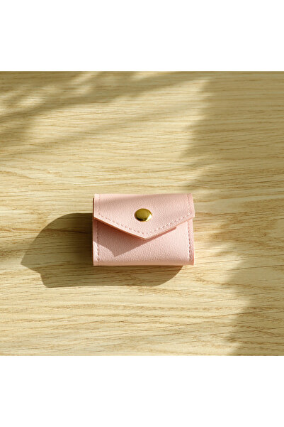 Choice حقيبة مجوهرات وردية اللون قابلة للطي، مثالية للسفر، لحفظ الأساور.