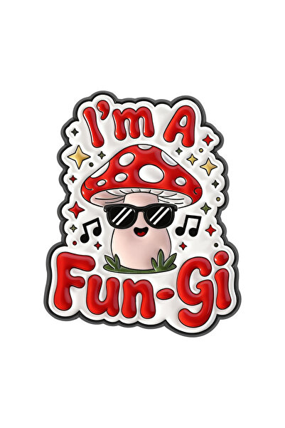 Choice كما هو موضح، أنا فطر لطيف، دبوس مينا على شكل فطر كرتوني مضحك مع نظارة ...