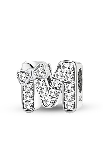 Choice TCE0760P4-M 925 Sterling Silver Butterfly Knot Letter Series Zircon Ch...