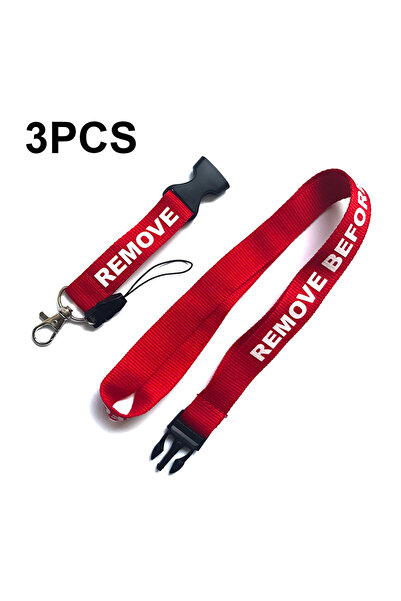 Choice 3pcs Remove Before Flight Lanyards for Key Neck Strap For Card Badge G...