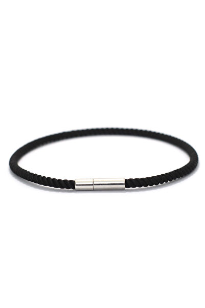 Choice black Fashion Lucky Red Rope Men Bracelet Stainless Steel 3mm Thin Rop...