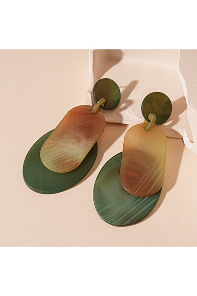 Choice Style1 Exaggerated Multi-color Smudging Acrylic Dangle Earrings Person...