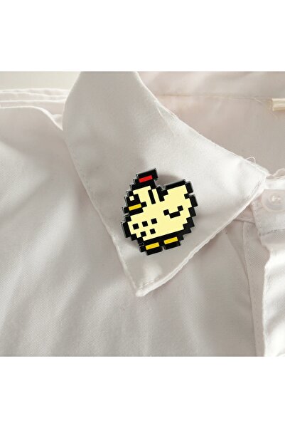 Choice دبوس مينا بتصميم دجاجة بكسل من لعبة ستاردو فالي، شارة ألعاب مريحة، ملح...