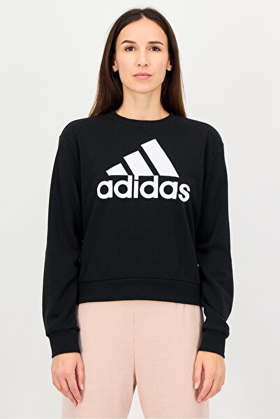 adidas Women Sportswear Fit Long Sleeve Outdoor Sweatshirt, Black
