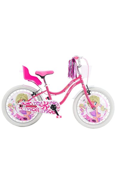 Salcano Muki 20 Jant Kız Çocuk Bisikleti Pudra Pembe Ön Arka Sepetli Kız Çocu...