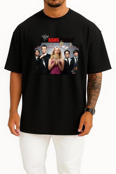 Bahriyeli Collection Oversize kroj The Big Bang Theory kofer Štampano Unisex ...