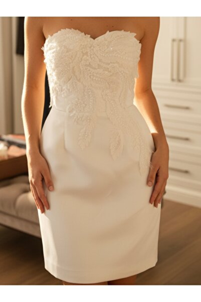 DADUCOLLECTİON Işlemeli gelinlik, söz, nişan, After parti elbisesi,