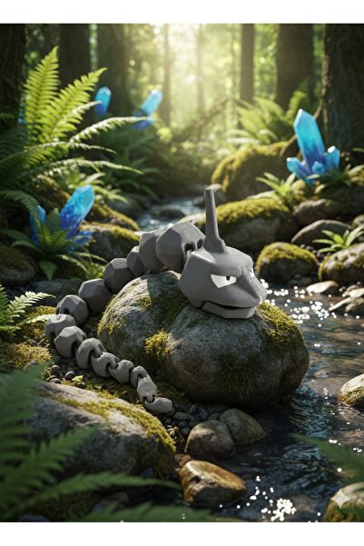 fyne Pokemon Onix Figürü - Hareketli Eklemli 30cm