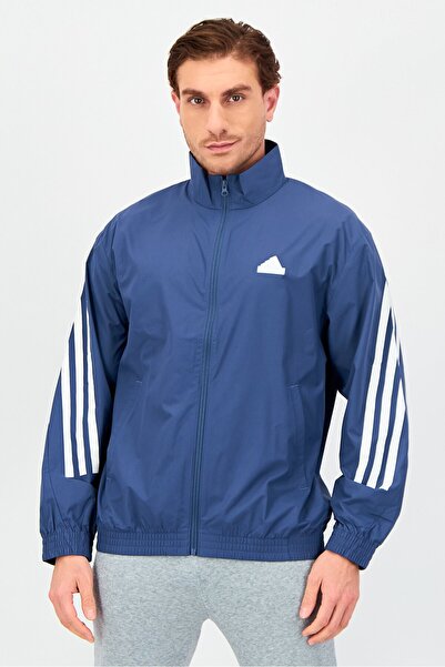 adidas Men Regular Fit Brand Logo Training Track Jacket, Slate Blue