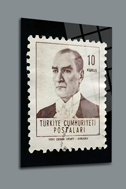 glassartdesign Pictură pe sticlă Ataturk-168