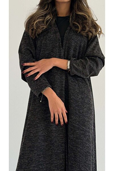 AYA MWT589 - عباية ستريتش رمادي