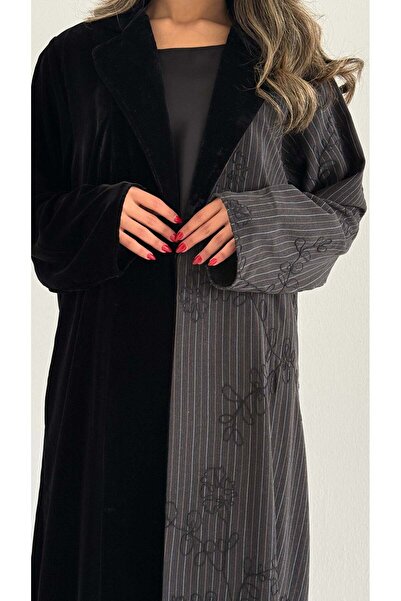 AYA MW1856 - Asymmetrical blazer abaya for a sophisticated look