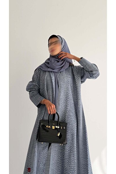 AYA MWT717 - Sky Blue Linen Abaya