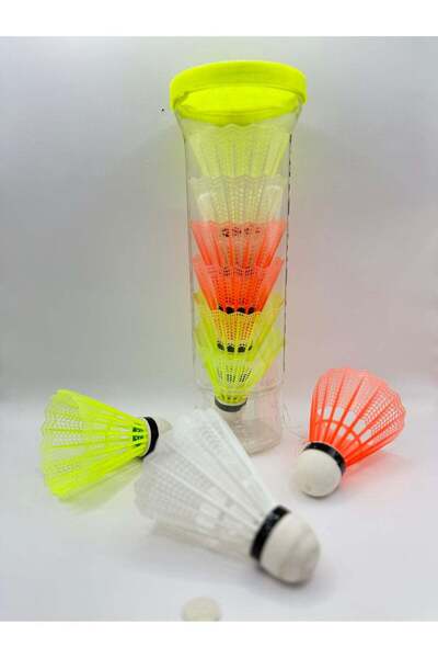 Generic 6 كرات ريشة تنس بلاستيكية - كرات متينة وثابتة للرياضة الداخلية والخارجية