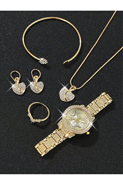 VEYA مجموعة ساعات نسائية فاخرة بتصميم أنيق – 6 قطع