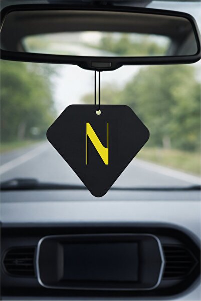 PROMOSYONİK N Harf Tasarımlı Bahar Esintisi Dekoratif Araç Kokusu ve Aksesuarı