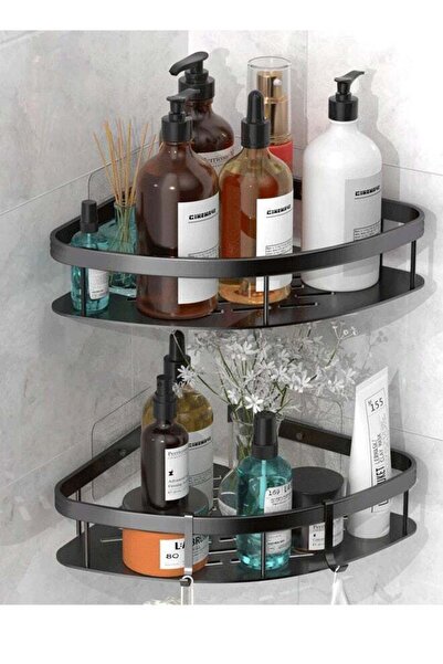 Generic 2Pcs Bathroom Shower Shelf Shower Caddy Wall Mounted Shower Organizer...
