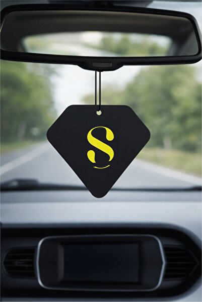 PROMOSYONİK S Harf Tasarımlı Bahar Esintisi Dekoratif Araç Kokusu ve Aksesuarı