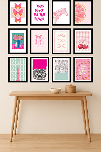 UNT 12-Piece Modern Wall Painting Set with Frame Appearance – 15X20 cm Mdf Uv...