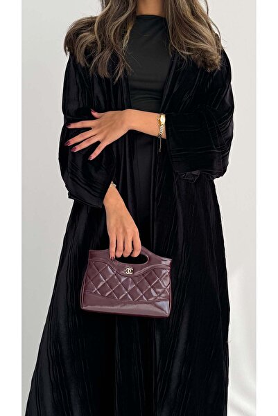AYA MWT875 - Velvet Pleated Abaya