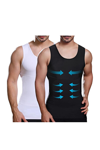 Generic Men's body slimming corset, compression shirt for gynecomastia, tummy...