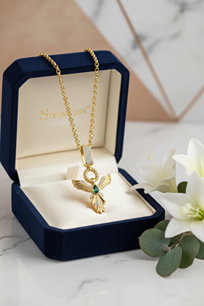 Utku Kuyumculuk 14 AYAR ANKA KUŞU ALTIN KOLYE