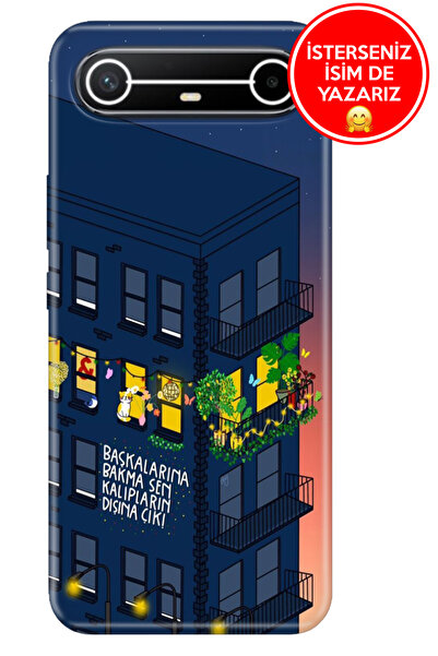 TECNO Spark Slim 5G KM9 Kılıf Trend Desenli Esnek Kapak Başkalarına Bakma