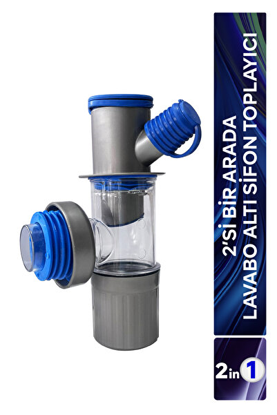 SUROBOTİC Yeni Nesil Arıtma 2 in 1 Mutfak Ve Banyo Lavabo Altı Sifon Toplayıcı