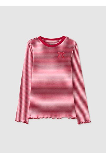 Ovs Multicolour Childrenâ€™S Regular Fit Cotton Striped Top