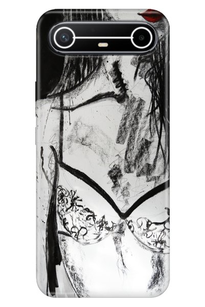 TECNO Spark Slim 5g Km9 Case Decorative Silicone Printed Cover Kara Pen