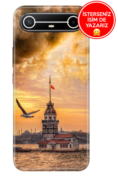 TECNO Spark Slim 5G KM9 Kılıf Kamera Korumalı Full Desen Arka Silikon Kız Kul...