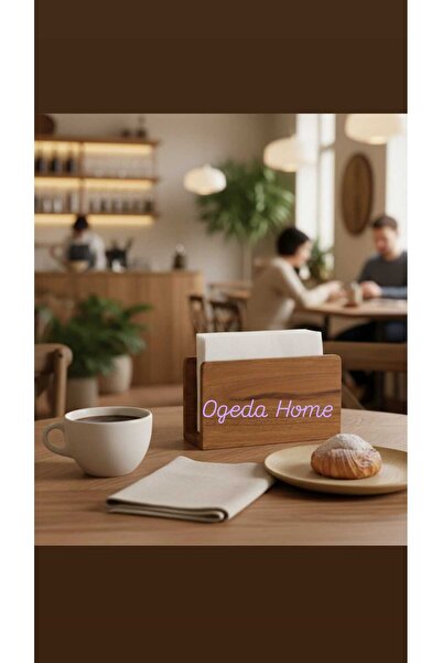 Ogeda Home, Mien Akasya Ahşap Peçetelik – Doğal Masif Ahşap Masa Üstü Peçete ...