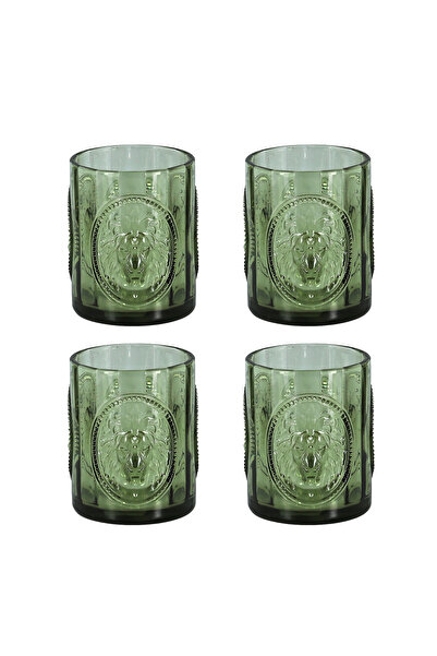 Lucky Art Palmera 4Lu Glass Water Glass Set Green