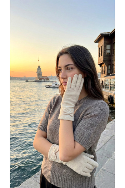 LAGRANZE Преміум повстяні довгі рукавички для жінок