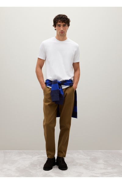 Ovs White Pure Cotton T-Shirt