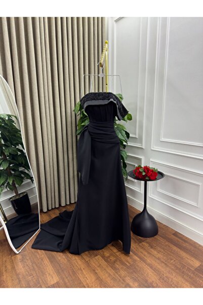 Kendallksa Black corset evening dress