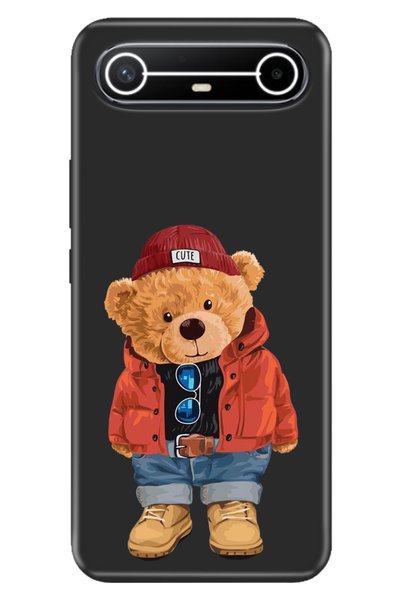TECNO Spark Slim 5g Km9 Case Colorful Silicone Printed Tpu Teddy Bear