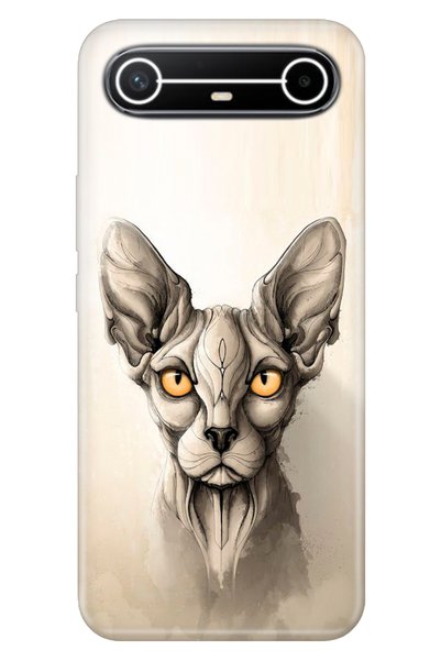 TECNO Case for Spark Slim 5g Km9 Case Decorative Silicone Printed Cover Sphin...